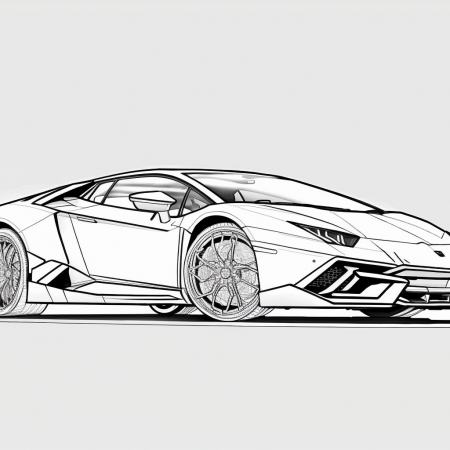 omalovánky auto Lamborghini 3